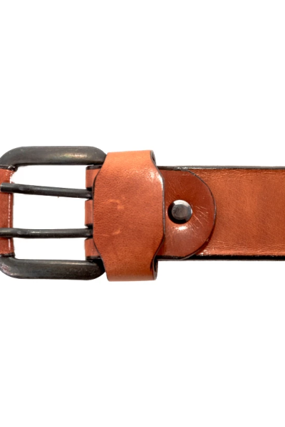 Cinturón artesanal vaquetilla 2 pinchos Avellana