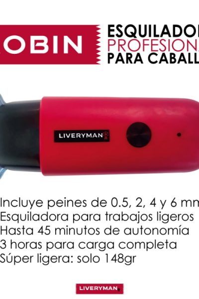 Esquiladora de retoques robin liveryman
