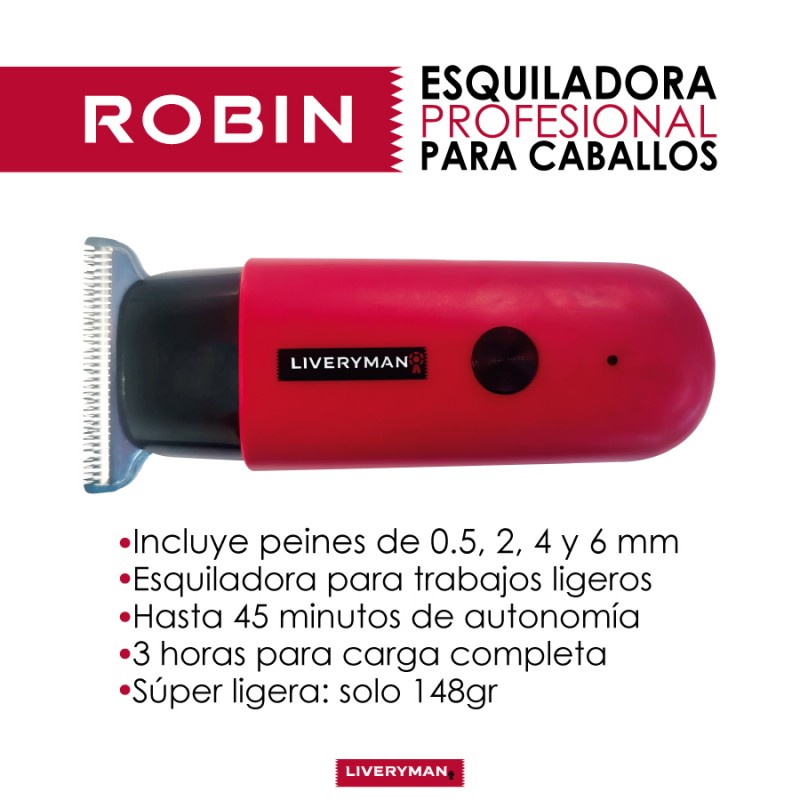 Esquiladora de retoques robin liveryman