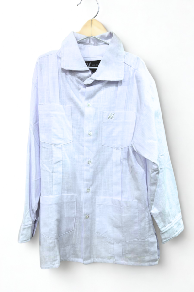 Camisa Guayabera Niño - blanco