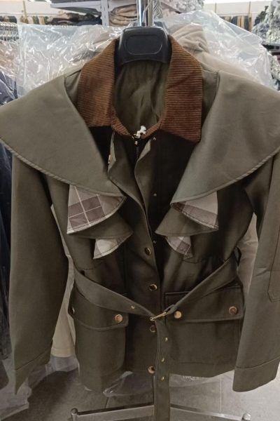 Chaqueta cuello pana - verde